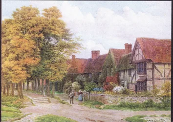 The Priory, Steventon, Berkshire, from The Cottages and the Village Life of Rural England published by Dent & Sons Limited, 1912